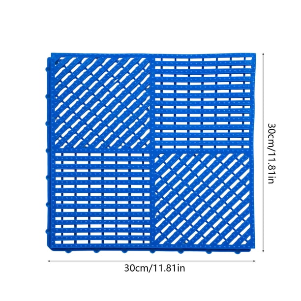 Wiiiw 9 Baldosas De Drenaje Antideslizantes – 30x30 Cm – Gris Claro – Para Ducha, Piscina, Sótano Y Barco
