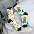 thumbnail image 5 of Bingfone Compression Socks for Women and Men Long Socks for Running Athletic Cycling Nurse- Floral Vintage, 5 of 6