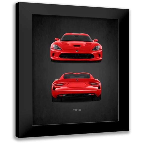 Rogan, Mark 12x14 Black Modern Framed Museum Art Print Titled - Dodge Viper