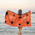 thumbnail image 2 of DouZhe Quick Dry Beach Towel, Super Absorbent Cartoon Spiderweb Spiders Pattern Bath Travel Towels, 27.5"x55", 2 of 7
