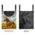 thumbnail image 7 of ZIATUBLE Sunflower Clothes Pins Bag Horse Storage Hanging Organizer with Hanging Hook Clothes Pins Bag Holder Easy to Use Clothespin Bag Hanging Storage Organizer Outside Wardrobe, 7 of 7