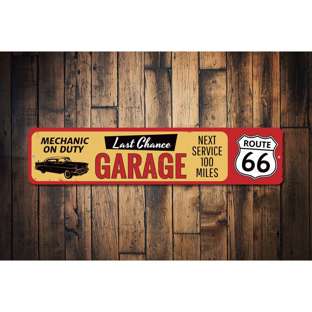 New Looking Route 66 Gas Station Reproduction Garage Shop Sign 15x15