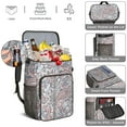 thumbnail image 5 of Antique French Country Insulated Cooler Backpack - 20L Rustic Paisley Design Leakproof Lunch Bag, Lightweight for Camping, Hiking & Road Trips, 5 of 5