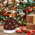 thumbnail image 6 of Kowoue Christmas With Character Pattern Santa Hat Christmas Hats for Adults, Holiday Unisex Velvet Comfort Xmas Hat for Women Men, 6 of 6
