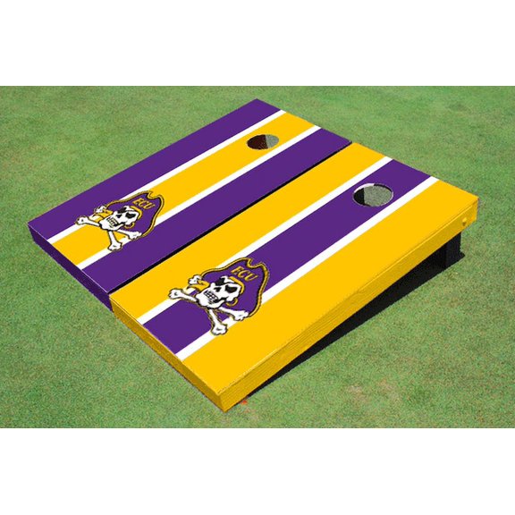 East Carolina University Alternating Long Stripe Cornhole Boards