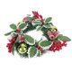 thumbnail image 3 of Olive Green Christmas Artificial Wreath For Wall Or Door Hanging 30x30cm 1Set, 3 of 5