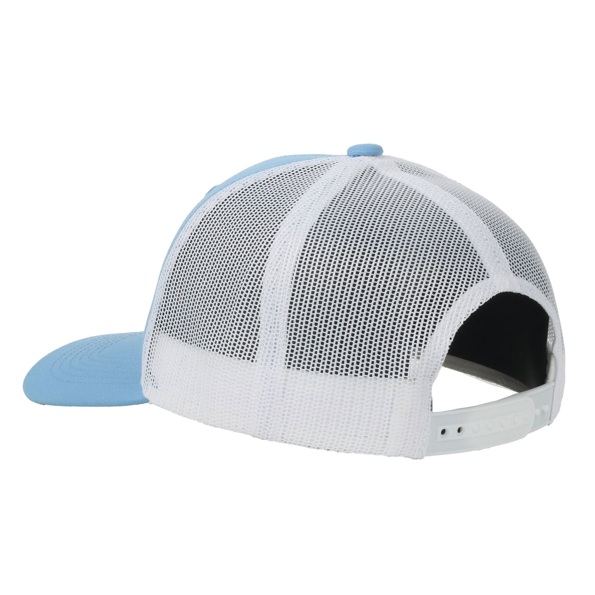 Blue/White Marlin 6-Panel Fishing Cap – Structured, Embroidered, Snapback, One Size