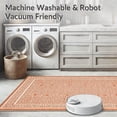 thumbnail image 5 of ODIKA 4'x6' Machine Washable Non-Slip Area Rug, Trellis Design Earthy Hues Square High Traffic Rug, Orange, 245201, 5 of 7