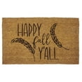 thumbnail image 1 of Entryways Basics P2241 Happy Fall Yall Coir Doormat with Backing - Brown, 1 of 1