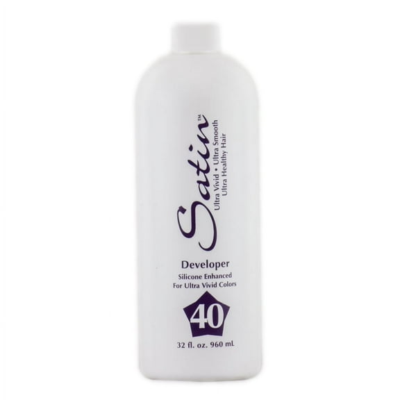Satin Developer 40 Volume - Silicone Enhanced For Ultra Vivid Color (32 oz)