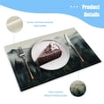 thumbnail image 3 of BaHomeck placemats Set of 4 Forest Of Evergreen Trees Against The Backdrop Of Mist-Covered Mountains Cotton Linen rectangle Placemats for Kitchen Dining Table Indoor,Outdoor,18*12inch, 3 of 4