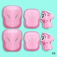 thumbnail image 4 of Juego de equipo de protección para y jóvenes, rodilleras , coderas, muñequeras, protector de protectores para patines de ruedas - Rosa XS Sunnimix Rodilleras para patinaje, 4 of 5