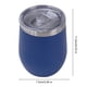 thumbnail image 5 of Taza de vino de acero inoxidable con tapa a prueba de fugas, para bebidas frías y calientes, portátil, de viaje, con diseño antideslizante, con aislamiento térmico., 5 of 7