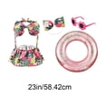 thumbnail image 3 of Ouuluon Porch Goose Outfits Bikini Goose Clothing Set, 23 inch Multicolor Outfit with Accessories for Lawn Porch Garden Pool Party Decor, 3 of 7