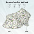 thumbnail image 2 of Sikiie Wisteria Flower Reflective Double-Sided Bucket Hat, Sun Hat, for Gardening, Beaching, Camping, Hiking, Fishing, 2 of 6