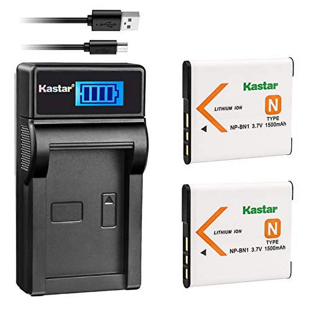 2er-Pack Li-Ion Akku Für Sony Cyber-Shot Kameras - Kompatibel Mit DSC-T90, T200, T300, T500 & Mehr