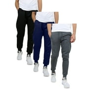 Galaxy by Harvic 3-Pack Mens Slim Fit Fleece Jogger Sweatpants (S-2XL)