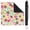 Flowers-1, variant on Floral Style Mahjong Tile Mat 31.5 Inch Square Rubber Construction Offers Non-Slip Grip and Sound Reduction for Games