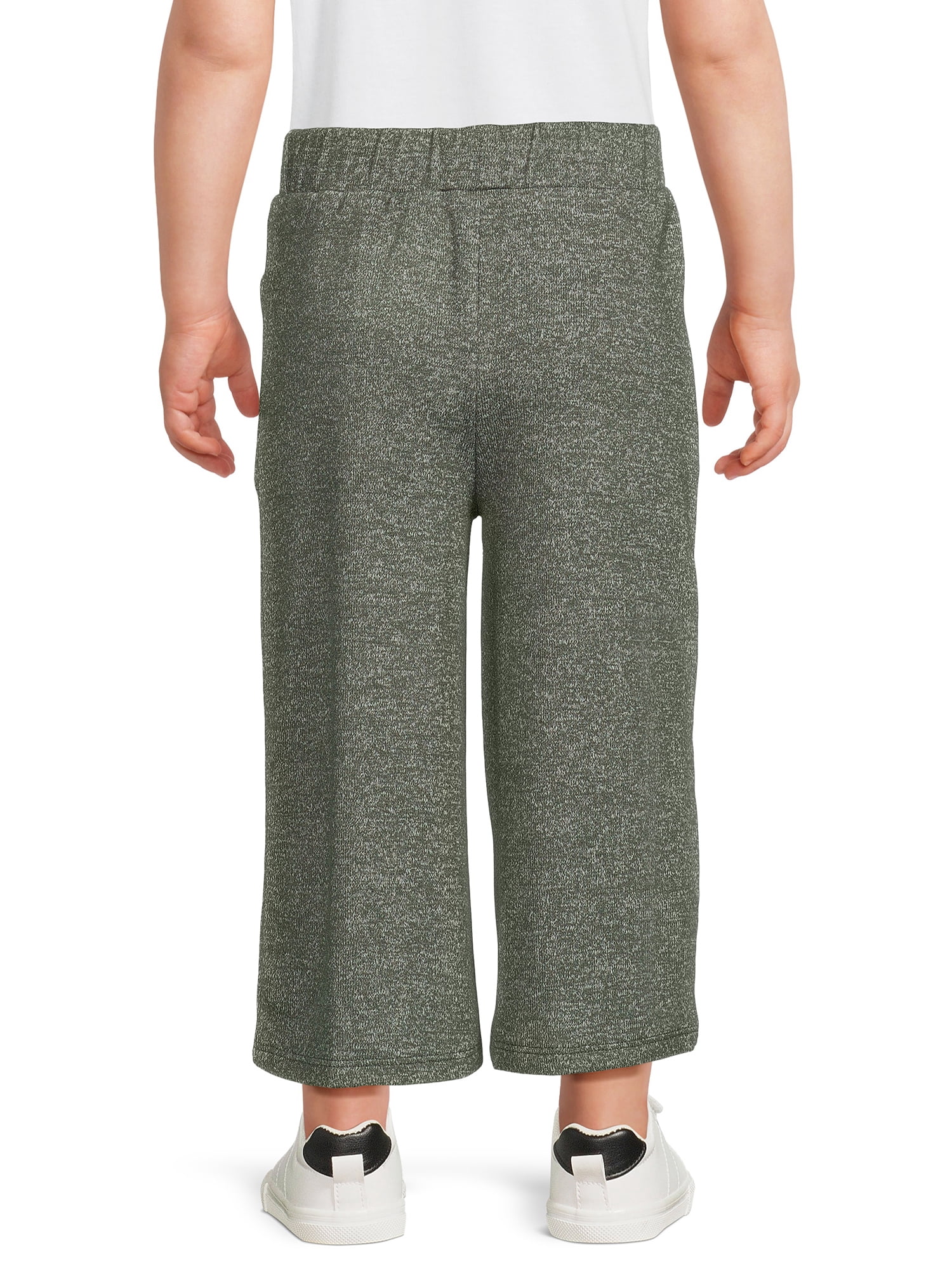 easy-peasy Toddler Girl Hacci Wide Leg Pant, Sizes 12 Months-5T