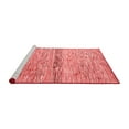 thumbnail image 2 of Ahgly Company Machine Washable Indoor Round Abstract Red Modern Area Rugs, 6' Round, 2 of 4