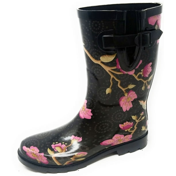 size 13 wide womens rain boots