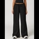 thumbnail image 4 of Pantalones Deportivos Casuales Holgados de Pierna para Mujer, Rectos, de Tiro Bajo, con Bolsillos con Cordón Elástico Negro L, 4 of 7