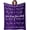 God Says - Violet, variant on Bible Blanket Christian Sympathy Blanket Inspirational Gifts Religious Gifts for Women Jesus Christ God Says You are Blessed 60x80 Soft Blanket for Praying Faith Woman