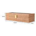 thumbnail image 5 of 6 Slots Wood Watch Display Box Case Glass Top Locking Storage Organizer, 5 of 7