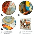 thumbnail image 3 of Designart "Art Piscine Fishing Pop wall art II" Animals Metal Wall Art Prints, 3 of 5
