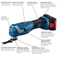 thumbnail image 2 of Multiherramienta oscilante Bosch GOP18V-34B14 18V con batería, 2 of 9