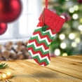 thumbnail image 1 of Calcetín Navideño Macarena para Decoración colgante Rojo Verde rayado, 1 of 8