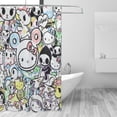 thumbnail image 2 of Hello Kitty Shower Curtain, Waterproof Bathroom Shower Curtains, Washable Cloth Shower Curtain With 12 Hooks, 72 "W X 72" L, 2 of 9