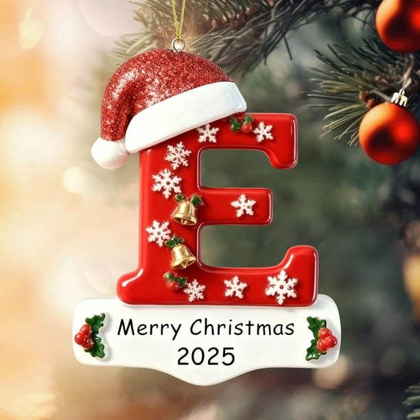 26 Letters Christmas Tree Decoration Pendant Christmas Tree Ornaments DIY Christmas Ornaments Christmas Decoration Xmas Tree Hanging Decor