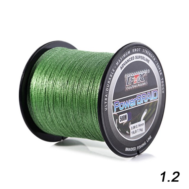 CAROOTU Braided Fishing Line 4 Strands Strong Multifilament PE Fishing Line Abrasion Resistant Line for Saltwater Freshwater