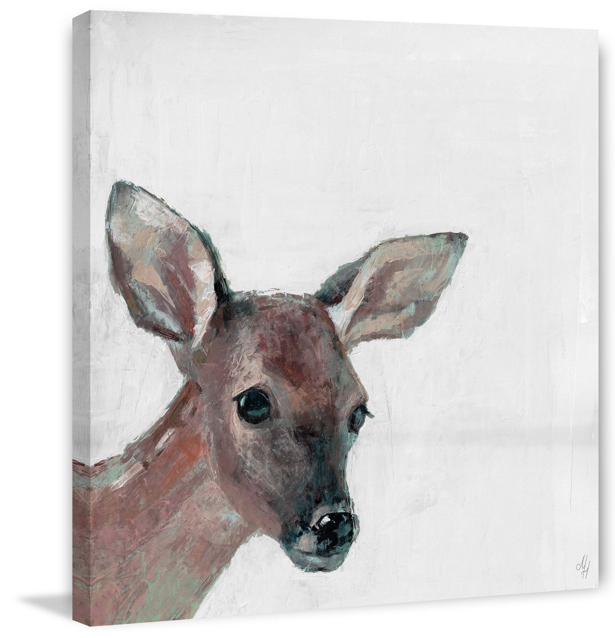 Marmont Hill Bonjour Fawn II Canvas Wall Art