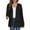 Black, variant on Zedker Women's Zip Up Hoodie Long Sleeve Tops Pleated Tiered Ruffle Hooded Tops Sweatshirts Jacket Casual Dressy Shirts