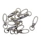 thumbnail image 2 of 10 Piezas Llavero de broche de langosta Sunnimix plata, 2 of 8