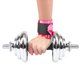 thumbnail image 4 of Ajustable vendaje entrenamiento levantamiento de pesas deporte brazalete Correa muñeca abrigo supportpink tamaño libre, 4 of 8
