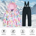thumbnail image 4 of YunPes Snow Suits for Girls Heavyweight 2 Piece Insulated Snow Bib & Jacket Snowsuit Ski Pants Suits Waterproof Winter Coats, 4 of 4
