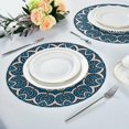 thumbnail image 6 of Coolnut Mexican Talavera Placemats Round Table Mats Non-Slip Washable Heat Resistant Waterproof Placemat for Kitchen Dining Coffee Table 15.4"（6PCS） Home Decor, 6 of 7
