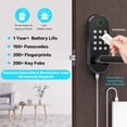thumbnail image 3 of Cerradura de puerta inteligente con entrada sin llave: cerradura electrónica digital Sifely con código de acceso, perilla de puerta eléctrica, cerradura de manija de puerta biométrica, perfecta para p, 3 of 5
