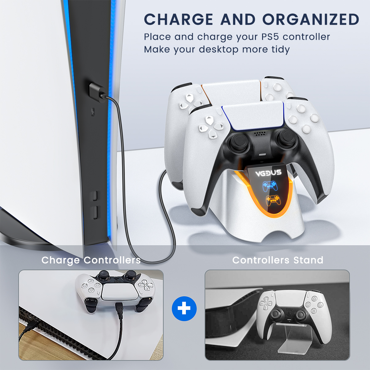 Cshidworld PS5 Dual Controller Charging Station photo 4