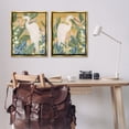 thumbnail image 3 of Stupell Industries Great Egret in Blooming Bushes Animals Painting Gold Floater Framed Canvas Art Print Wall Art, 31 x 25, Set of 2, 3 of 10