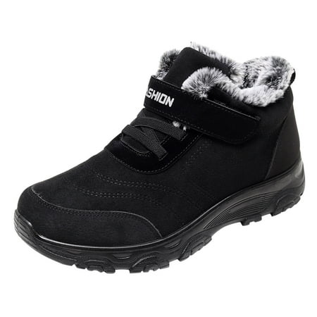 

Snow Boots for Men Shoes Flat Toe Winter Non Slip Round Snow Boots Sport Men Keep Flock Warm Fashion Men S Boots Snow Boots Flock 42