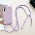 thumbnail image 3 of Strap Cord Chain Case For Samsung Galaxy A54 A14 A53 A52 A51 A34 A33 A13 S23 S22 Ultra S21 FE Necklace Lanyard Rope Matte Cover, 3 of 5