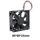 thumbnail image 5 of Ventilador Caja PC Chasis 80x80x25mm Desktop Computer 8025 DC 12V Con Conector 2 Pines Hilos, 5 of 9