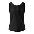 thumbnail image 5 of XIAONU Blouses For Womens Deep V Back Slim Fit Elastic Vest Trendy Ladies Solid Color Backless Beach Vacation Top, 5 of 6