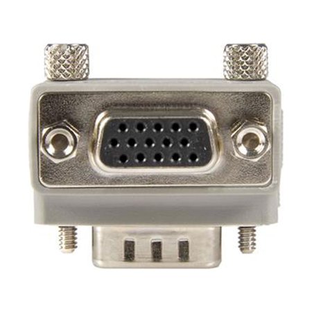 StarTech スターテック ディスプレイアダプター/VGA ジェンダーチェンジャー/L型90度/オス-メス/D-Sub 15ピン/延長用中継アダプタ (1袋) 品番：GC1515MFRA1