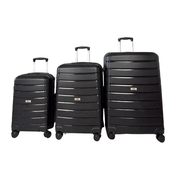 TIO Travel Juego De Maletas De Viaje Classic (Negro, CH + M + G)