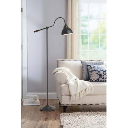 Better Homes and Gardens Adjustable Arm Metal Floor Lamp by
